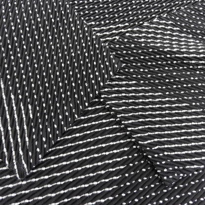 ISSEY MIYAKE イッセイミヤケ 美品 ウール混 総柄 ステッチ プリーツ ワンピース レディース ブラック 2 IM03FT127 ワンピース 2