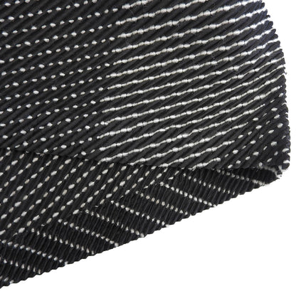 ISSEY MIYAKE イッセイミヤケ 美品 ウール混 総柄 ステッチ プリーツ ワンピース レディース ブラック 2 IM03FT127 ワンピース 2