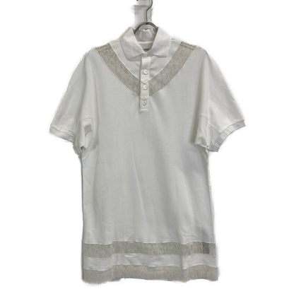 BURBERRY バーバリー 【美品/国内正規】8066318 レース切替 ポロシャツ/ トップス