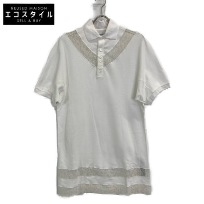 BURBERRY バーバリー 【美品/国内正規】8066318 レース切替 ポロシャツ/ トップス