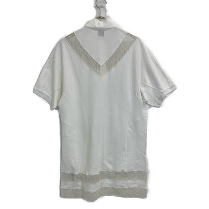 BURBERRY バーバリー 【美品/国内正規】8066318 レース切替 ポロシャツ/ トップス