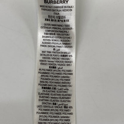 BURBERRY バーバリー 【美品/国内正規】8066318 レース切替 ポロシャツ/ トップス