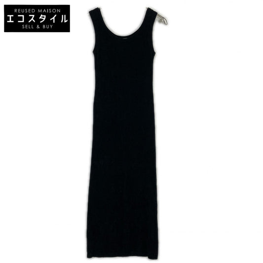 EDITION Black Nylon Rayon Knit Dress Dress 36