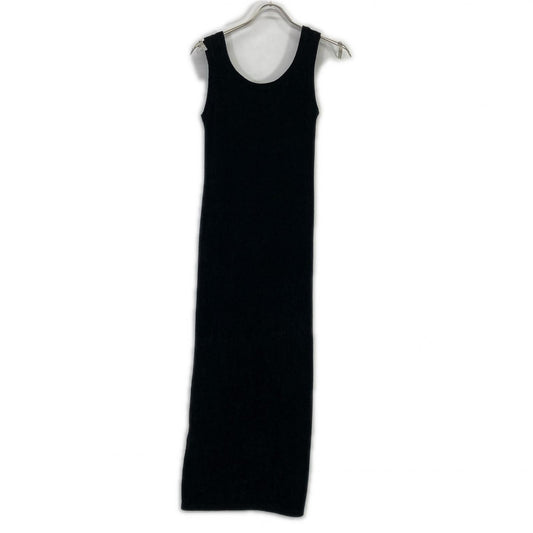 EDITION Black Nylon Rayon Knit Dress Dress 36