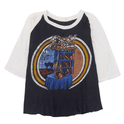 オジー・オズボーン　ラグランTシャツ トップス メンズ ブラック×ホワイト トップス ― メンズ