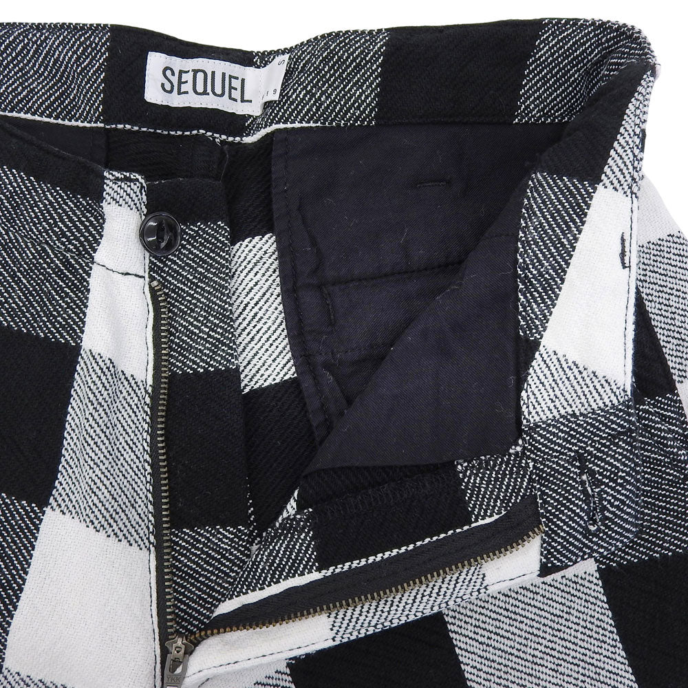 Excellent Condition Cotton Check Half Pants Bottoms Men's White x Black S Bottoms S Men's
