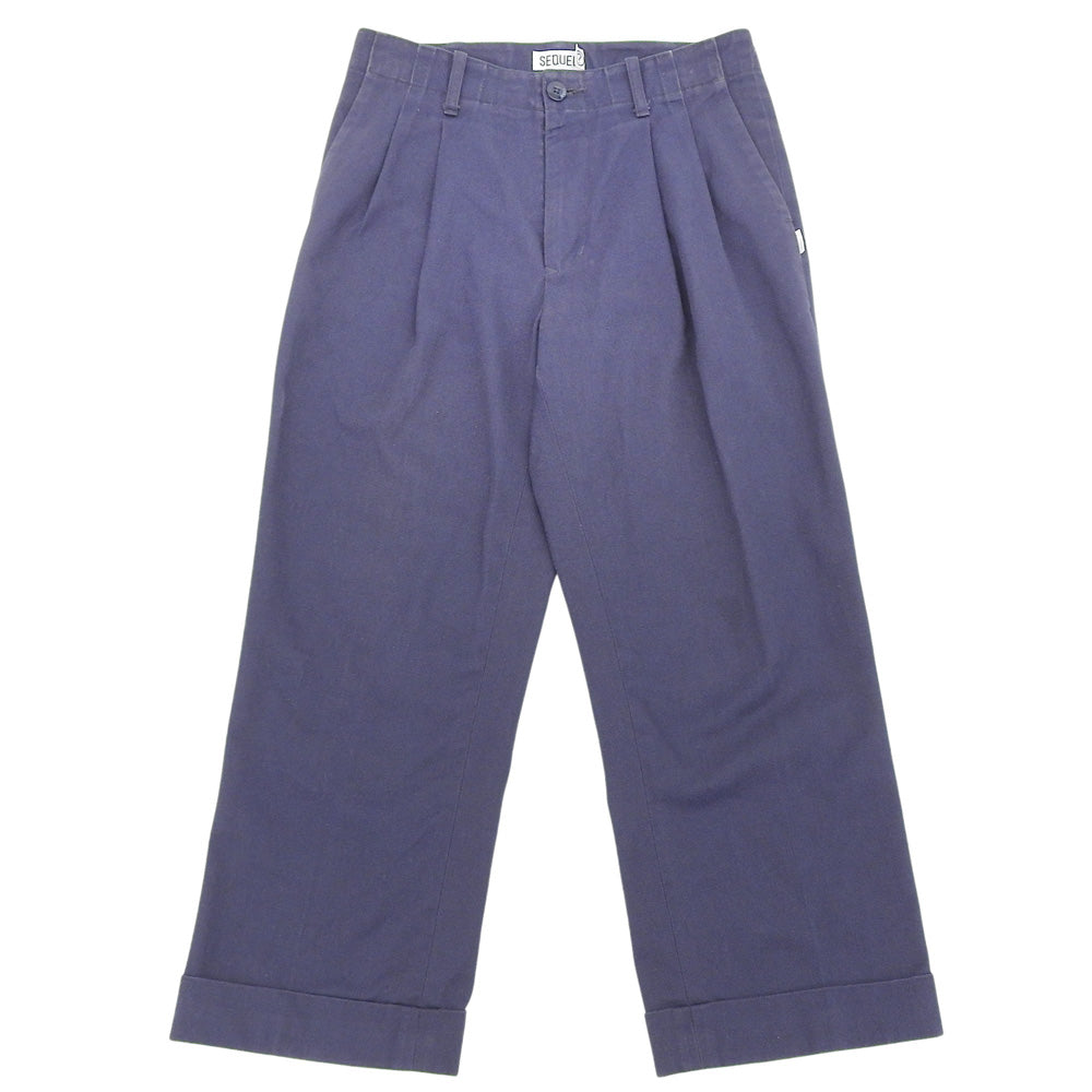 美品 コットン混 パンツ ボトムス メンズ ネイビー S ボトムス S メンズ