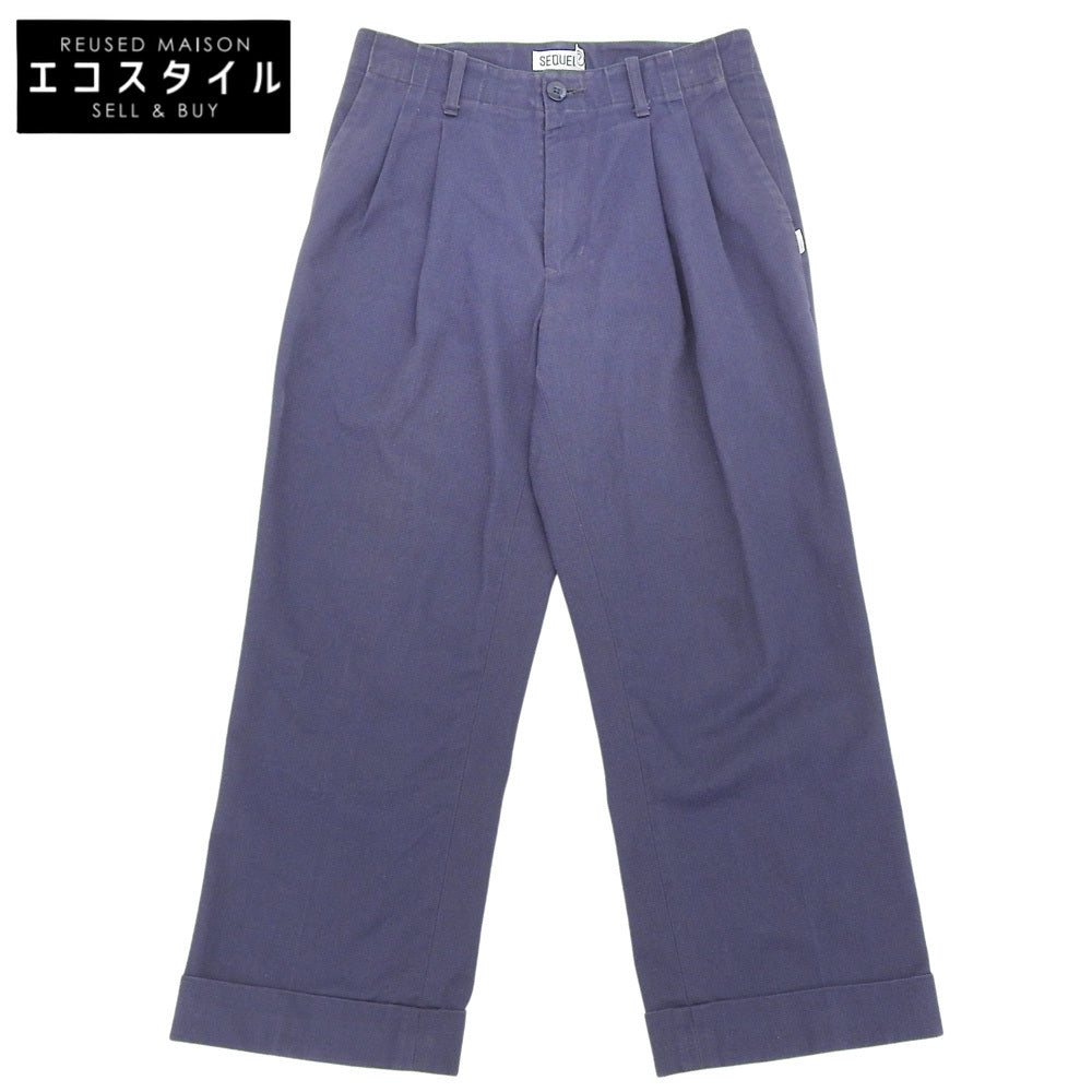 美品 コットン混 パンツ ボトムス メンズ ネイビー S ボトムス S メンズ