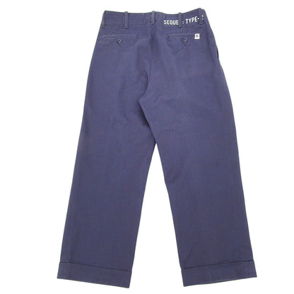 美品 コットン混 パンツ ボトムス メンズ ネイビー S ボトムス S メンズ