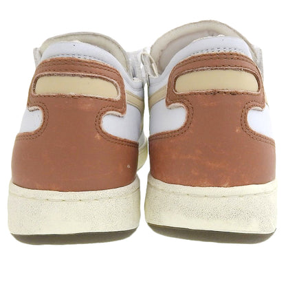 Like New MI BASKET ROW CUT Sneakers Shoes Men's White x Beige 26cm Shoes 7.5(UK) Men's