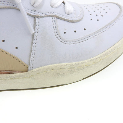 Like New MI BASKET ROW CUT Sneakers Shoes Men's White x Beige 26cm Shoes 7.5(UK) Men's