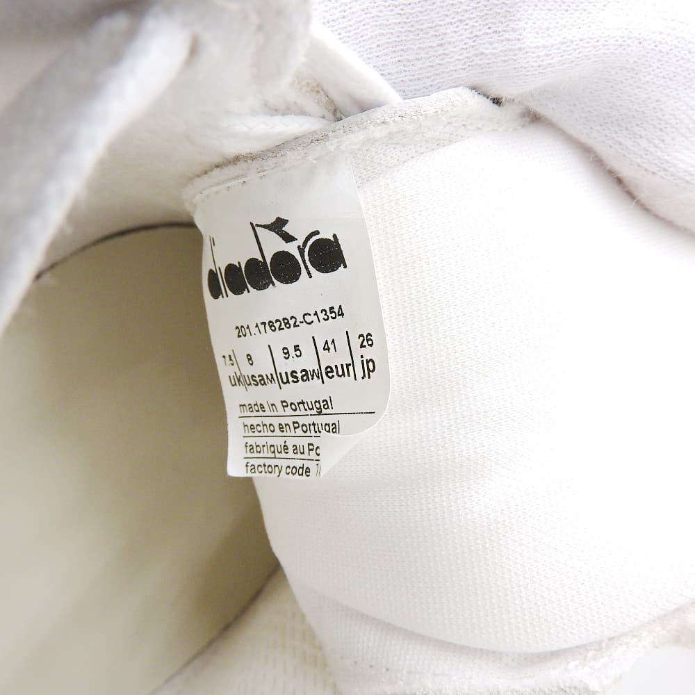 Like New MI BASKET ROW CUT Sneakers Shoes Men's White x Beige 26cm Shoes 7.5(UK) Men's