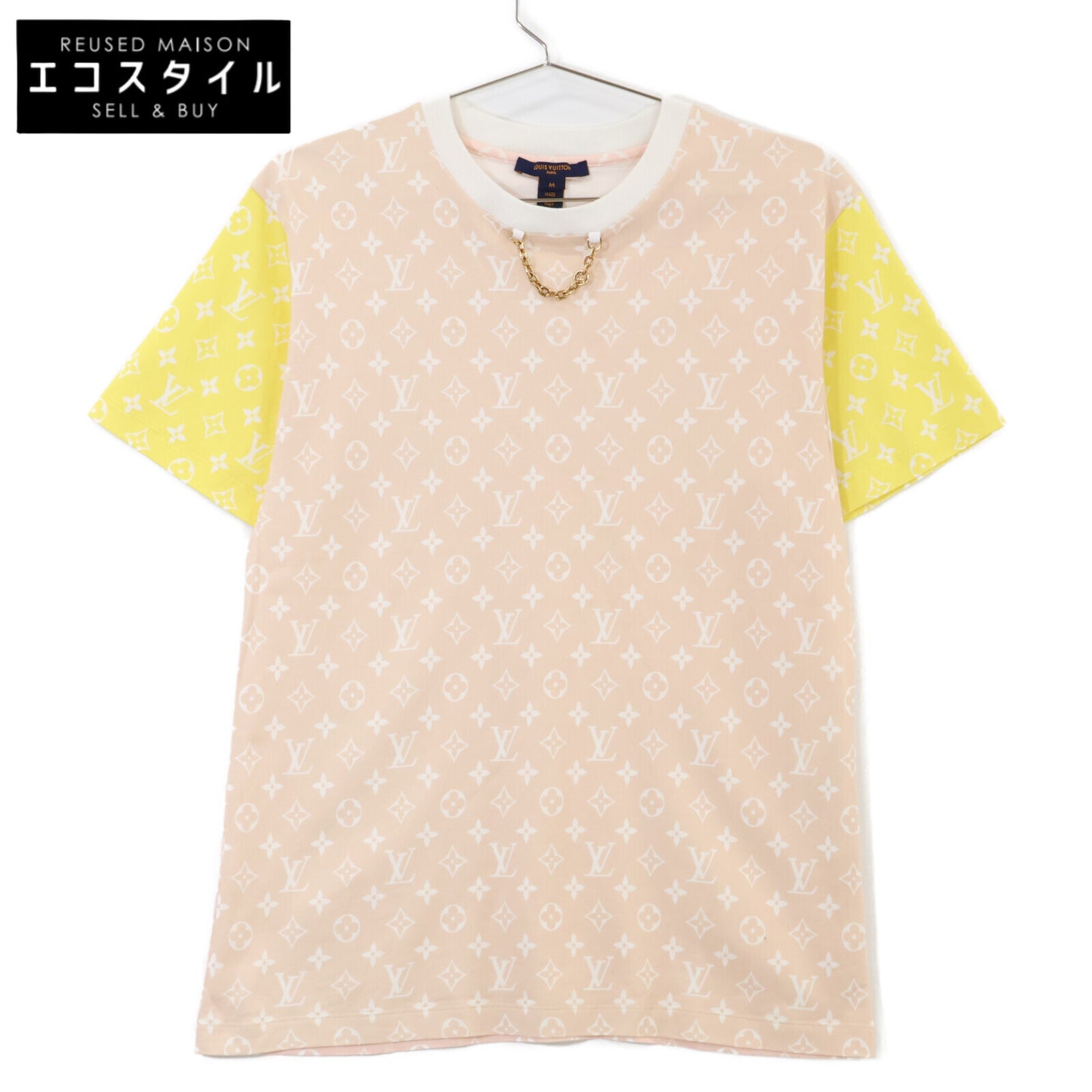 LOUIS VUITTON Louis Vuitton Domestic Authentic 22SS RW222J N56 Monogram Print Short Sleeve T-shirt Top
