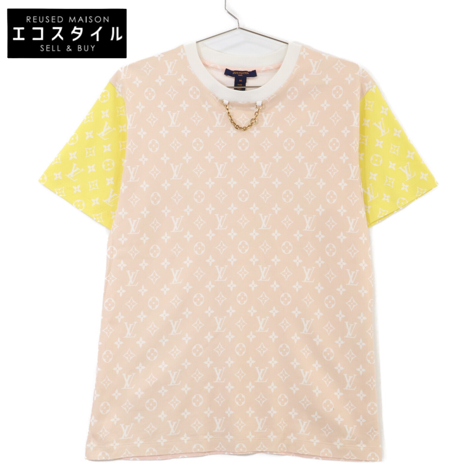LOUIS VUITTON Louis Vuitton Domestic Authentic 22SS RW222J N56 Monogram Print Short Sleeve T-shirt Top