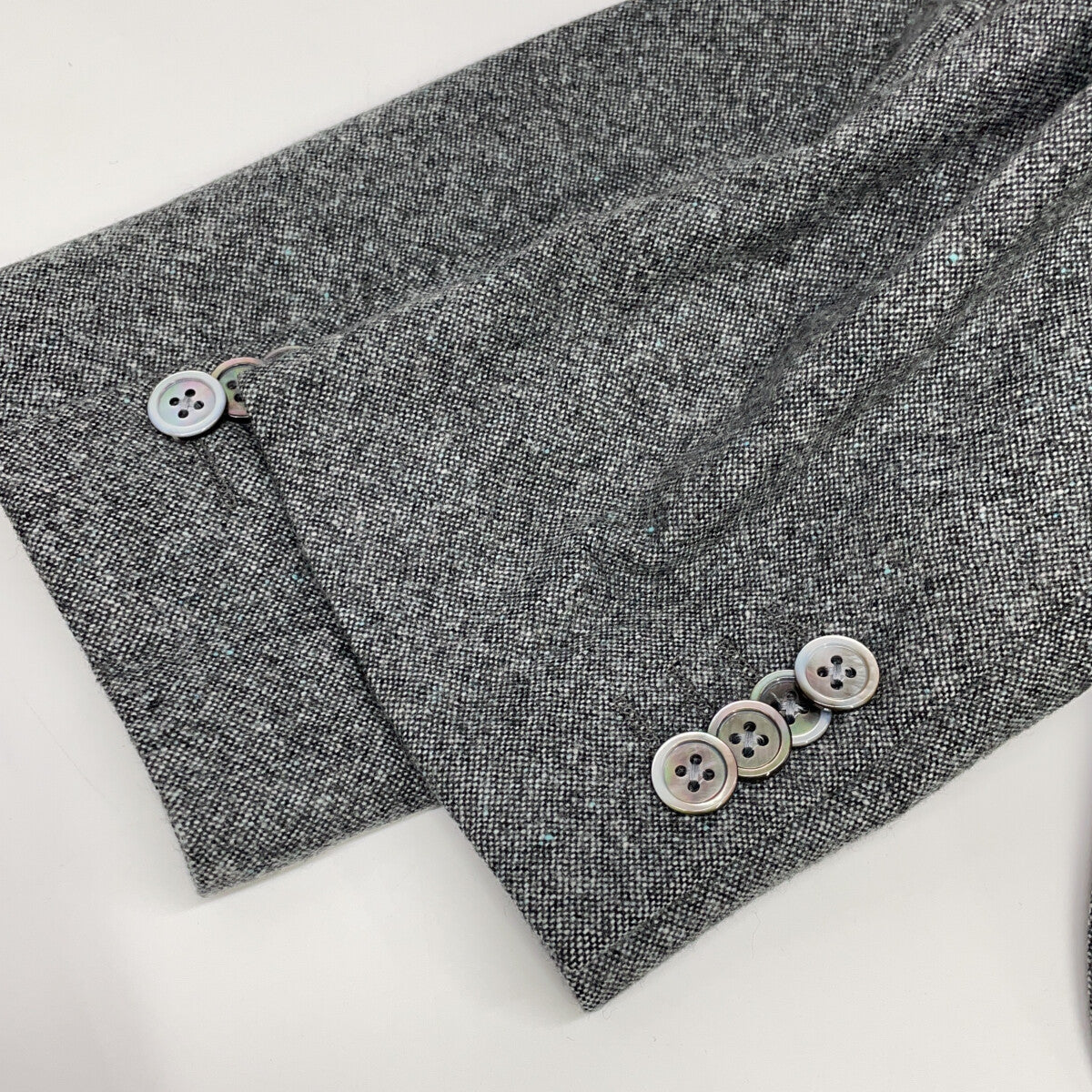 灰色羊绒内衬花纹夹克 男式 M码