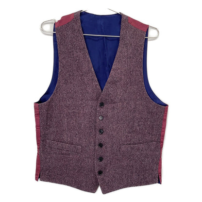 Paul Smith Bordeaux Wool 2-Piece Jacket and Gilet Suit Set