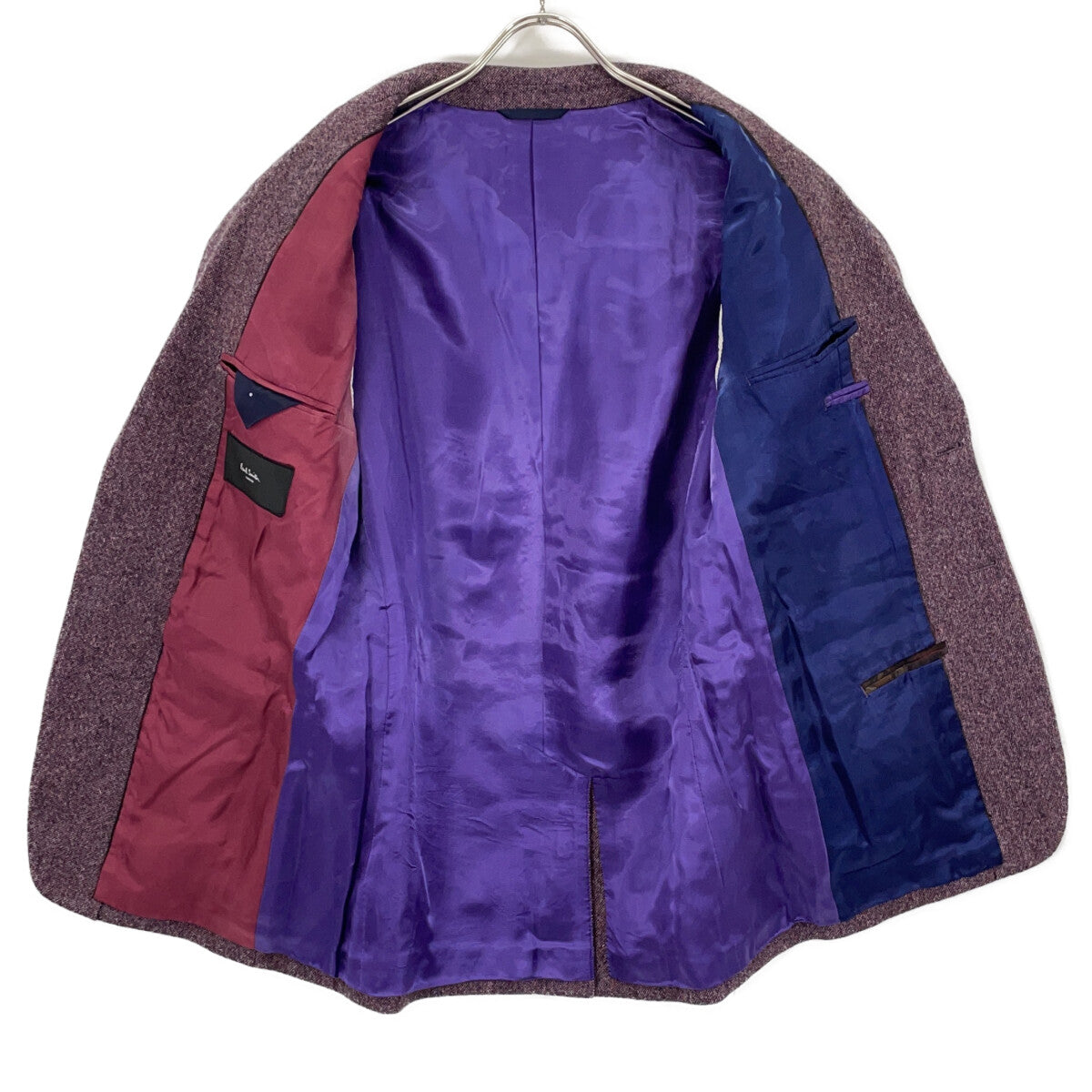 Paul Smith Bordeaux Wool 2-Piece Jacket and Gilet Suit Set