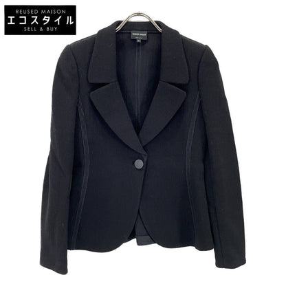 Black KAG06JKAENJ Wool-blend Jacket 40 Women's
