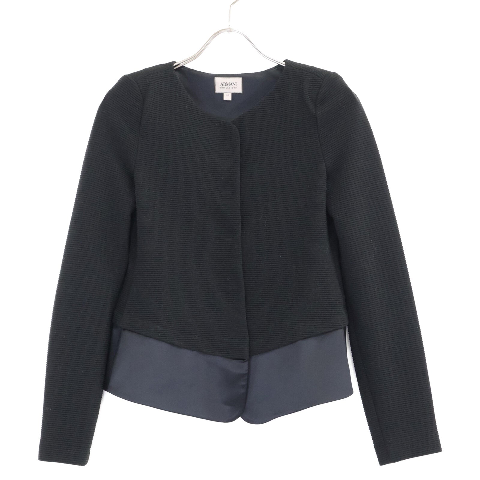 【Excellent condition/Domestic genuine product】6YMG67 MJAGZ Collarless jacket Jacket 38 Ladies