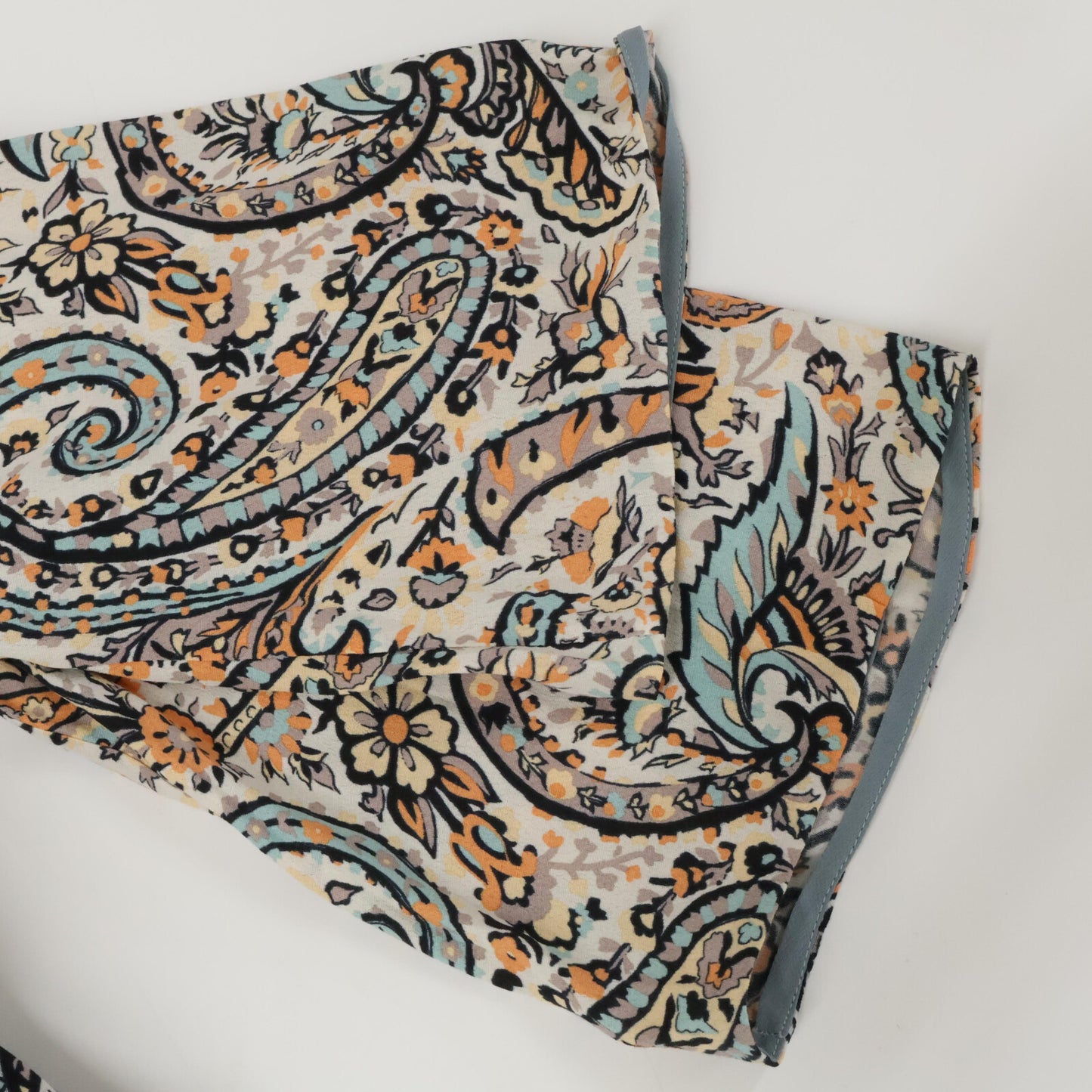 [Excellent Condition / Domestic Authentic] 192-17801-5013 Paisley Print V-Neck Dress with Belt *No size indicated. Ladies