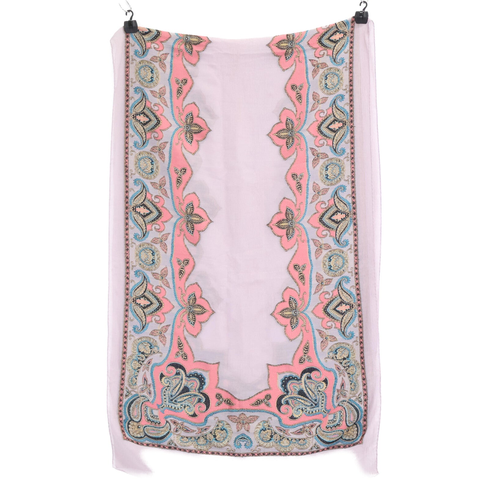 ETRO 艾特罗 【国内正品】192-16003-9903 全幅印花 真丝混纺 丝巾