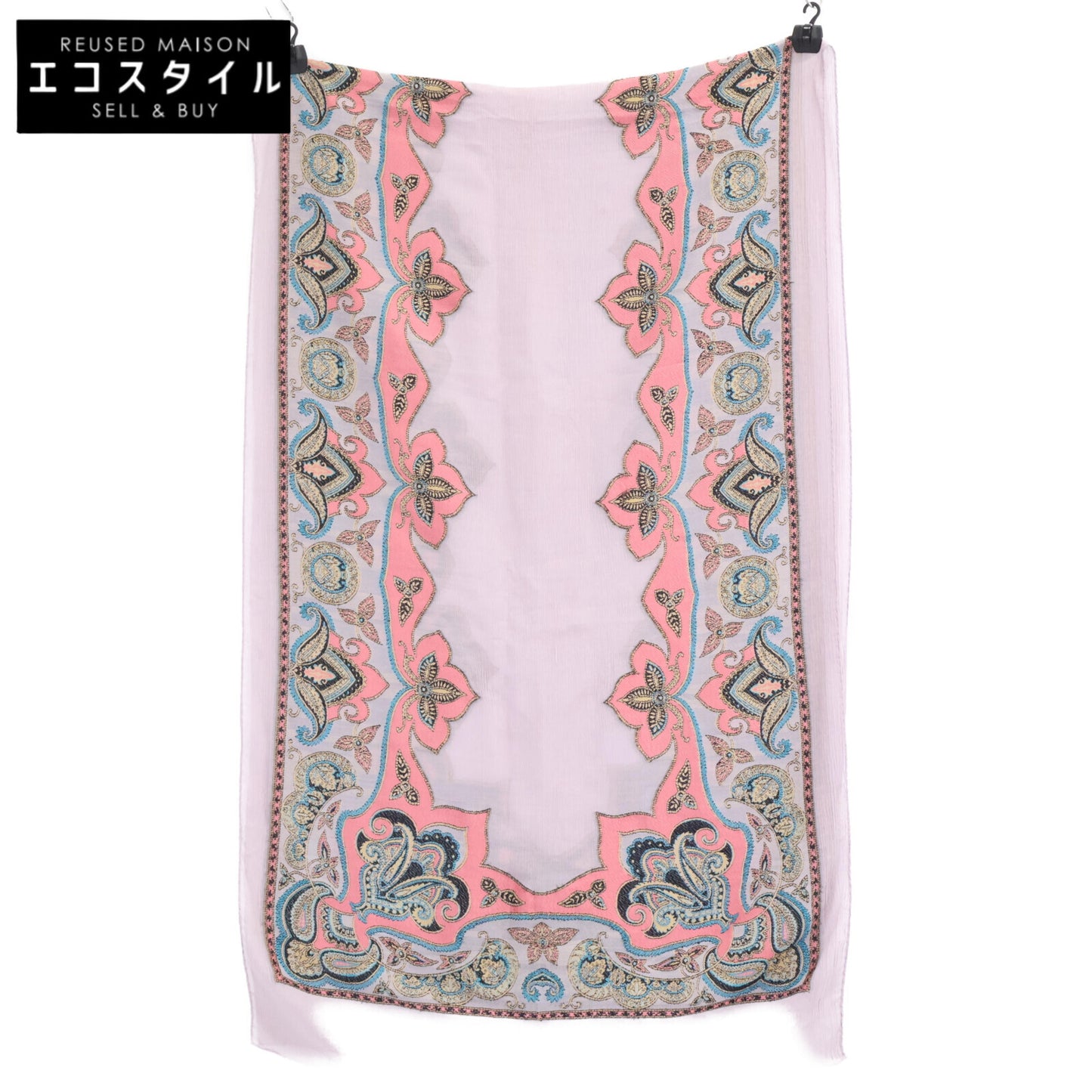 ETRO 艾特罗 【国内正品】192-16003-9903 全幅印花 真丝混纺 丝巾