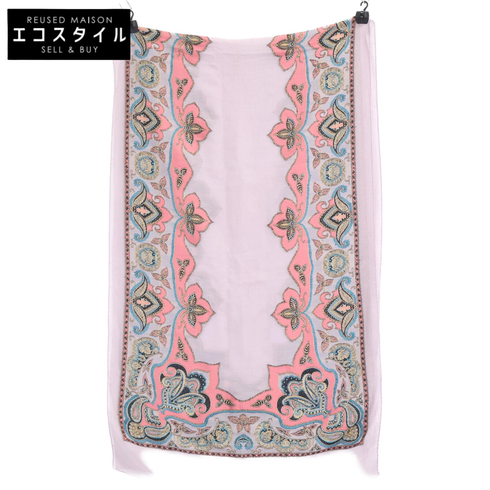 ETRO 艾特罗 【国内正品】192-16003-9903 全幅印花 真丝混纺 丝巾