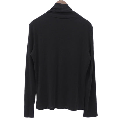 LANVIN ランバン 美品 シルク タートルネック カットソー トップス レディース ブラック 38 2919701 トップス
