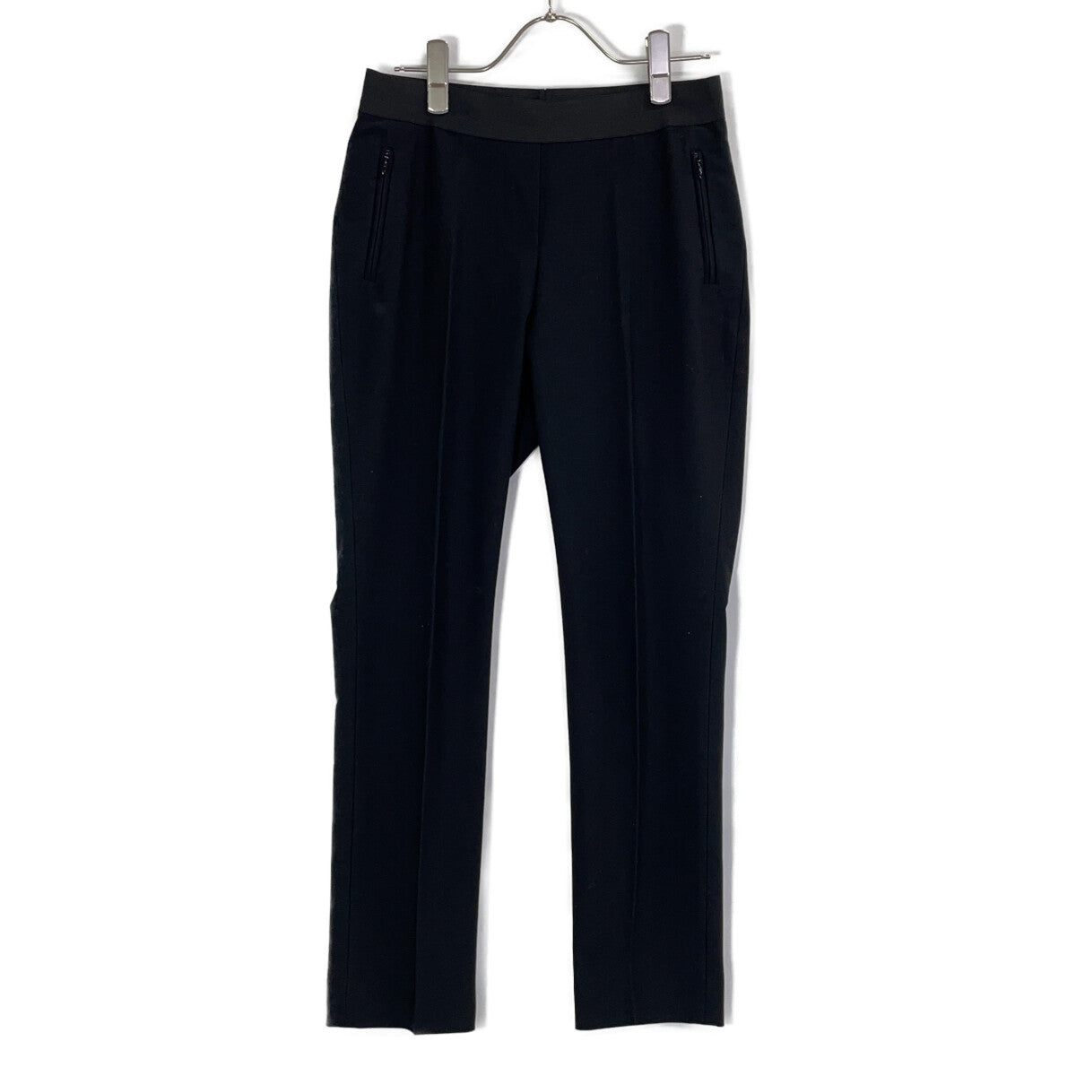 LANVIN ランバン ブラック 2485487 レーヨン混 ストレッチ パンツ ボトムス