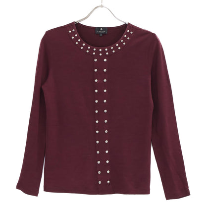 2895759 Studded Long-Sleeved Cut-and-Sewn Top/Tops Size 38 Women's
