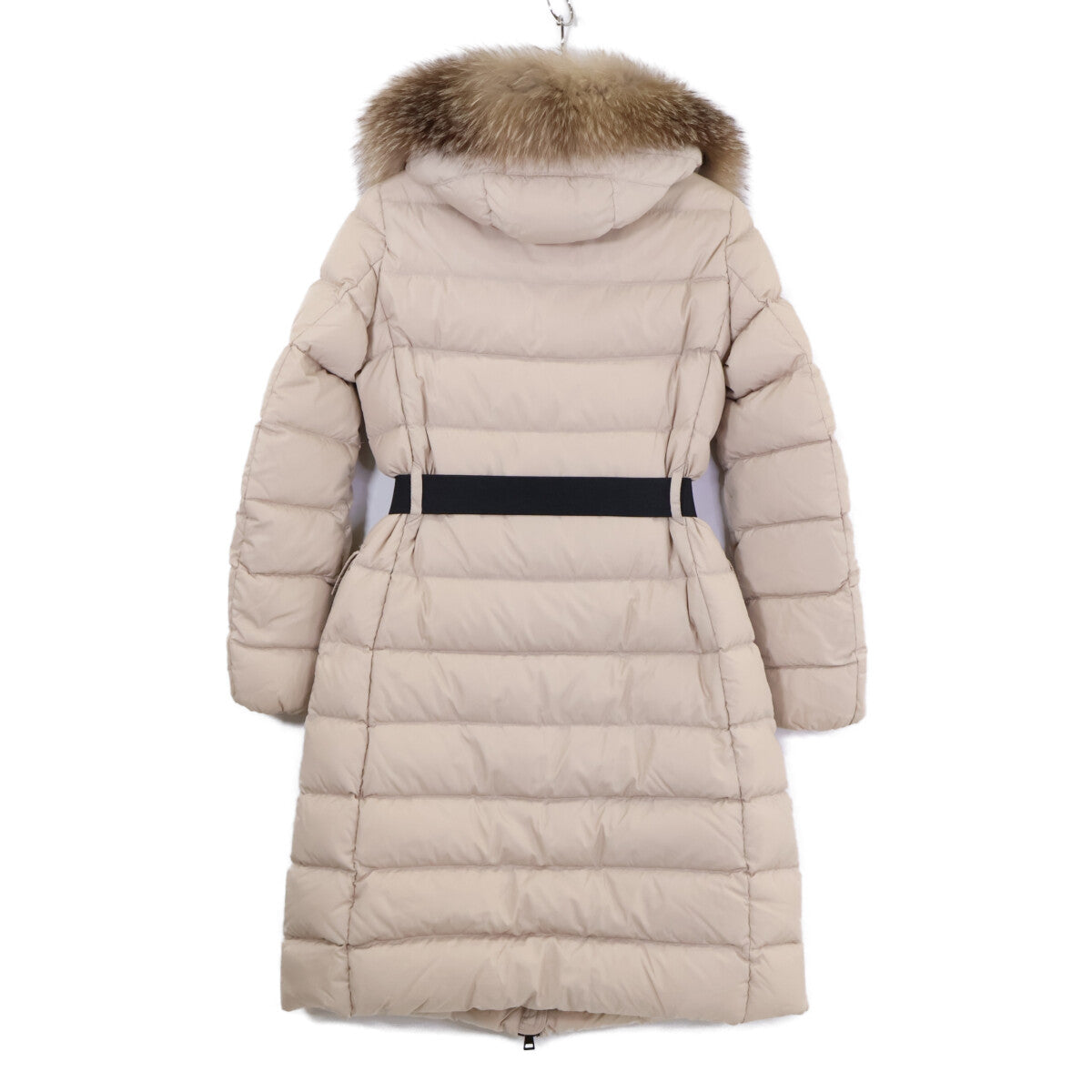 MONCLER モンクレール A20934982025 GENEVRIETTE ベルト/ファー付 フーディダウン コート