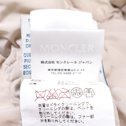 MONCLER モンクレール A20934982025 GENEVRIETTE ベルト/ファー付 フーディダウン コート