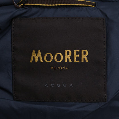 MOORER ムーレー 【新品同様/国内正規】ITALO-LL カシミヤｘウール/ナイロン切替 フード付 ダウンジャケット ジャケット