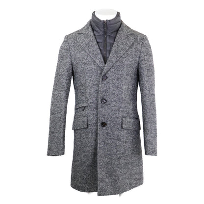 [Like New/Domestic Authorized Dealer] HARRIS Chesterfield Coat with Down Placket 44 Men's