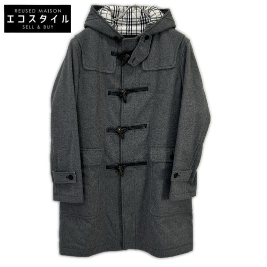 Gray BMC75-306-04 Cashmere Wool Hooded Duffle Coat M Men's