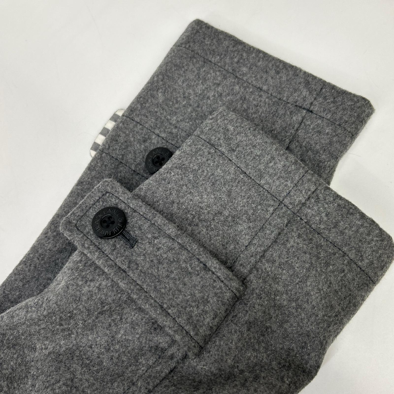 ｸﾞﾚｰ BMC75-306-04 ｶｼﾐﾔｳｰﾙ ﾌｰﾄﾞ付 ﾀﾞｯﾌﾙｺｰﾄ コート M メンズ