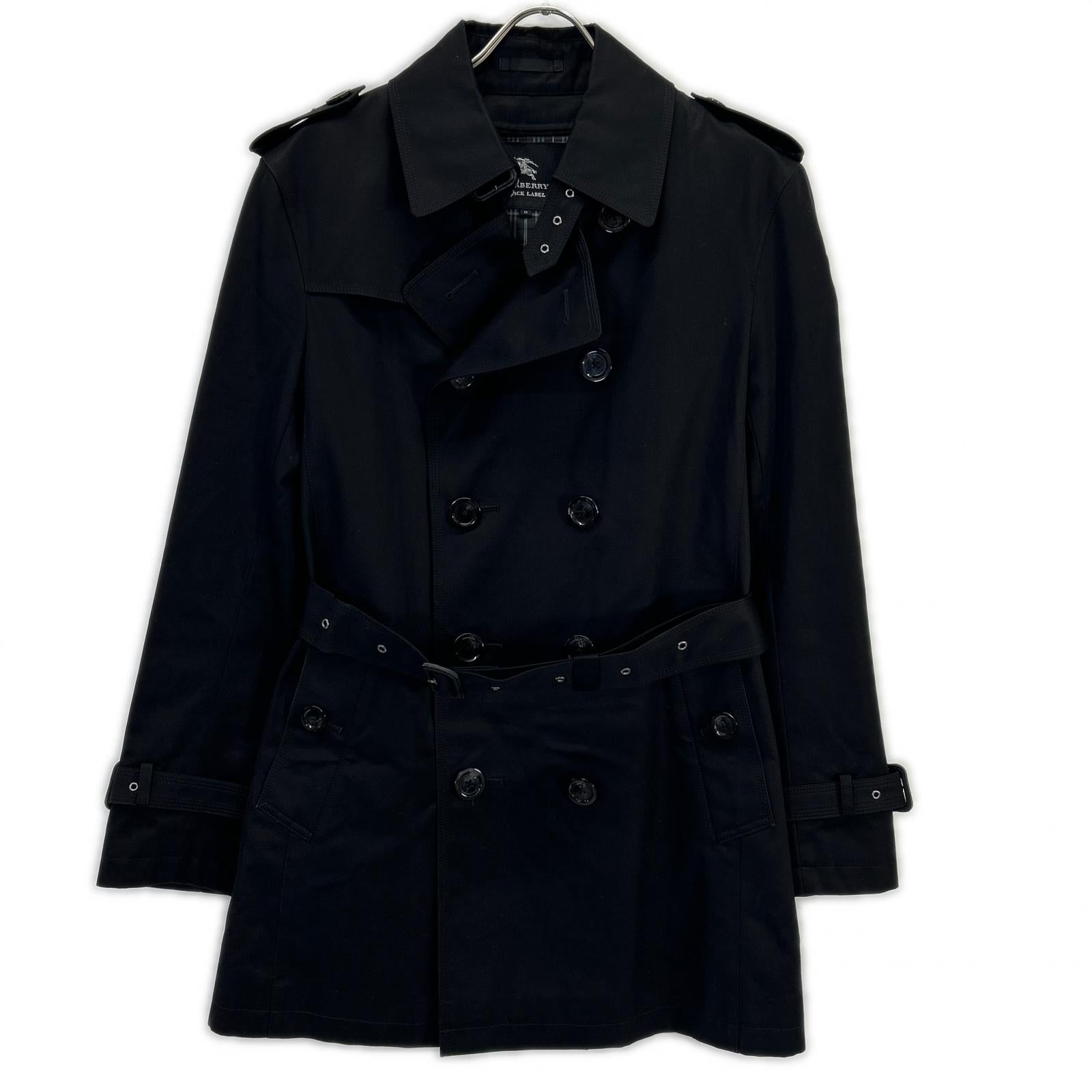 Burberry Black Label バーバリーブラックレーベル ブラック BMA44-312-09 コットン トレンチコート コート