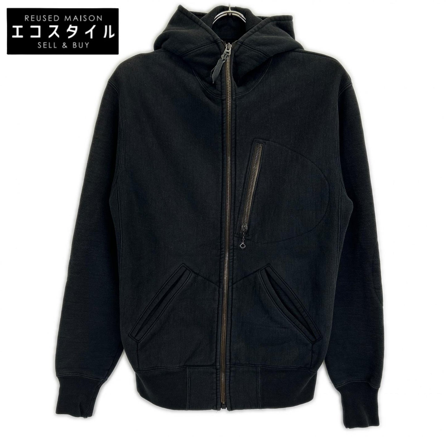 WESTRIDE ウエストライド ブラック コットン FULL ZIP PAKA フルジップパーカー ジャケット