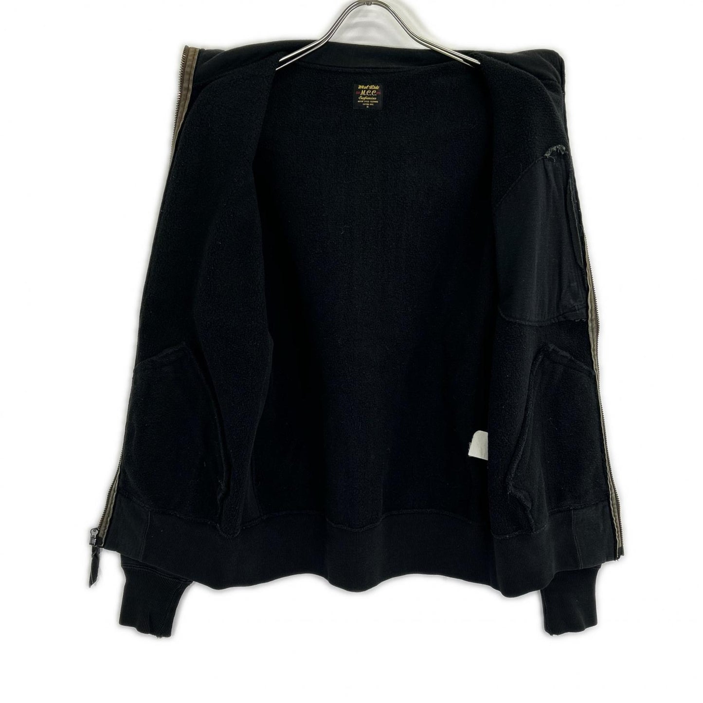 WESTRIDE ウエストライド ブラック コットン FULL ZIP PAKA フルジップパーカー ジャケット