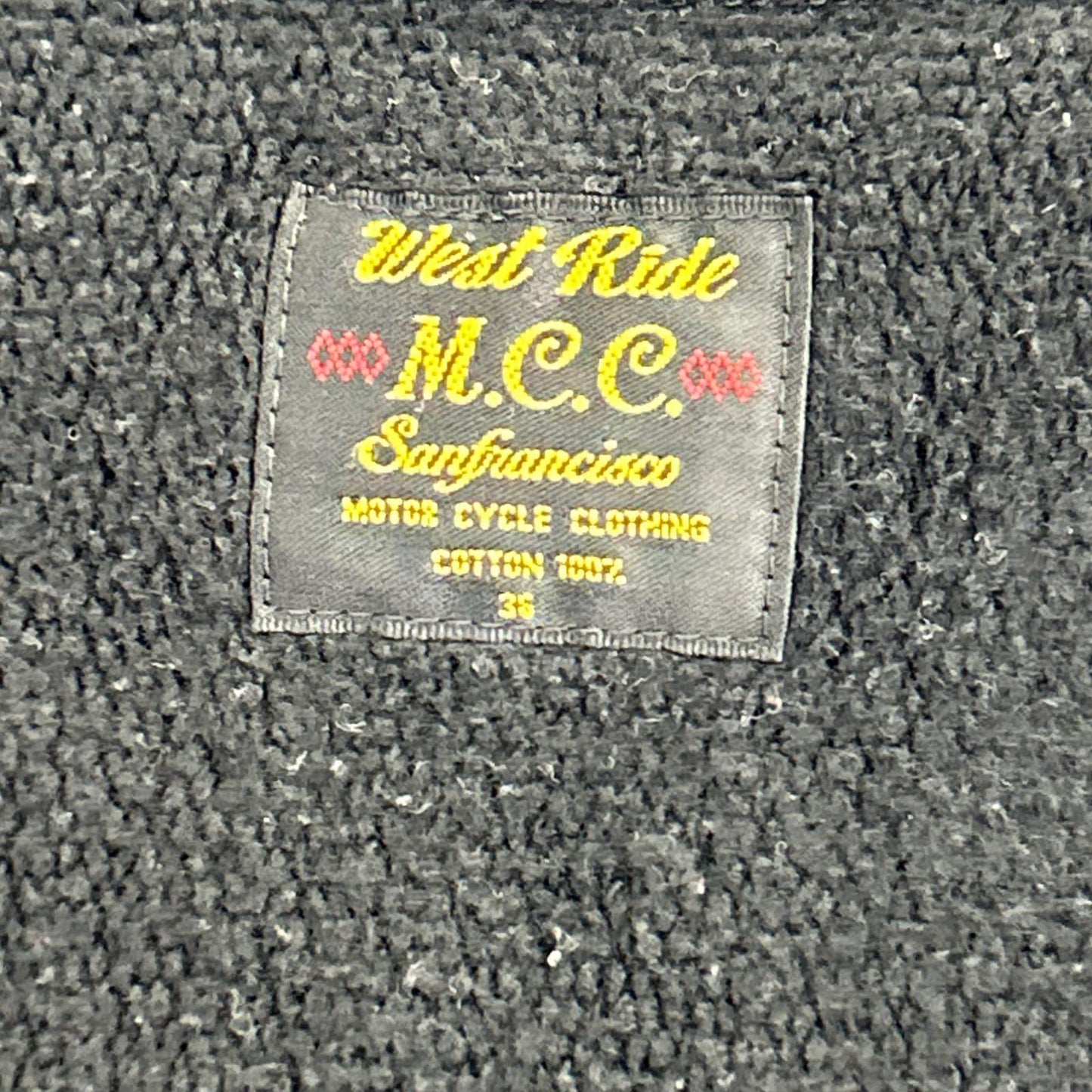 WESTRIDE ウエストライド ブラック コットン FULL ZIP PAKA フルジップパーカー ジャケット