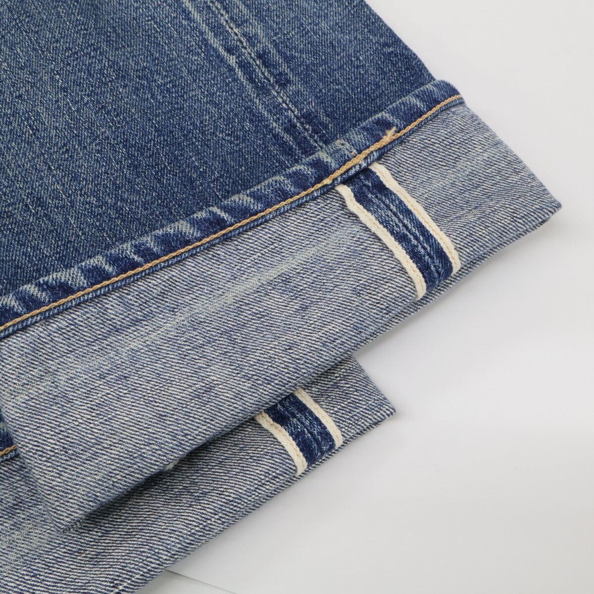 WAREHOUSE 1001XX Buffalo Patch Distressed Button Fly Denim Pants Bottoms