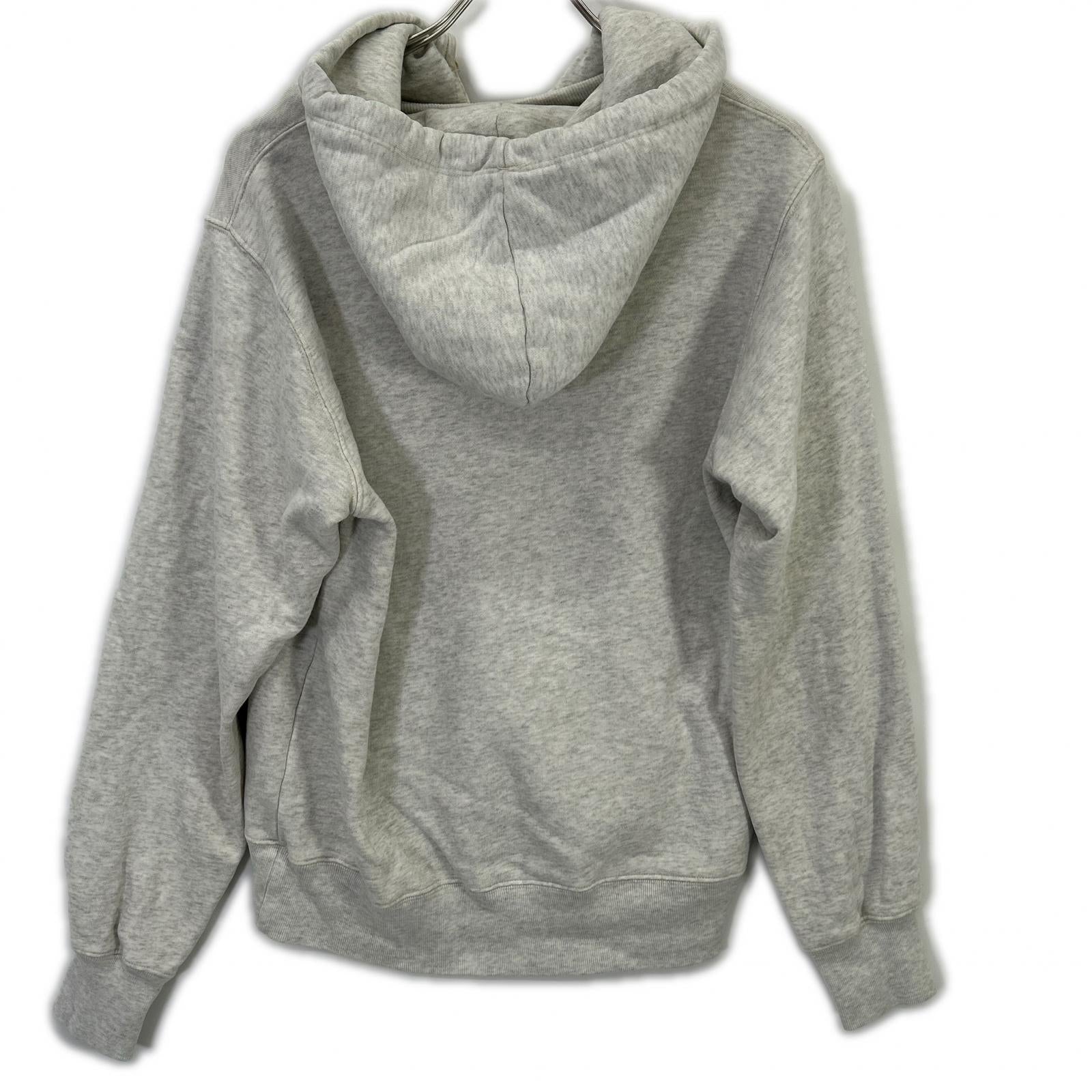 Champion チャンピオン グレー 復刻ランタグ カレッジロゴ 後付けフード パーカー トップス