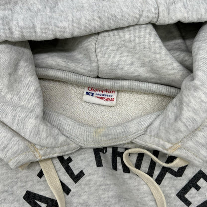 Champion チャンピオン ｸﾞﾚｰ 復刻ﾗﾝﾀｸﾞ ｶﾚｯｼﾞﾛｺﾞ 後付けﾌｰﾄﾞ ﾊﾟｰｶｰ トップス L メンズ