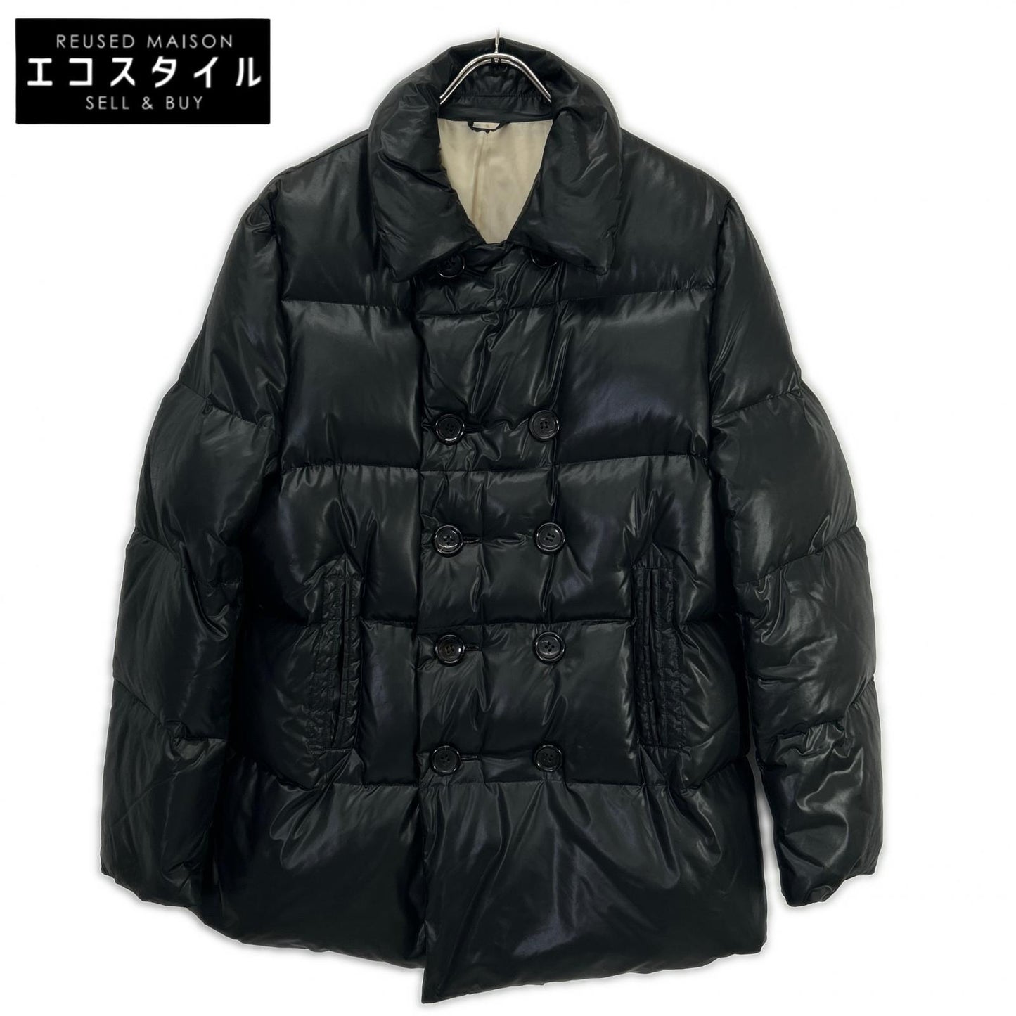 COMMEdesGARCONS HOMME コムデギャルソンオム ブラック HN-C021 ダブルブレスト ダウンジャケット ジャケット