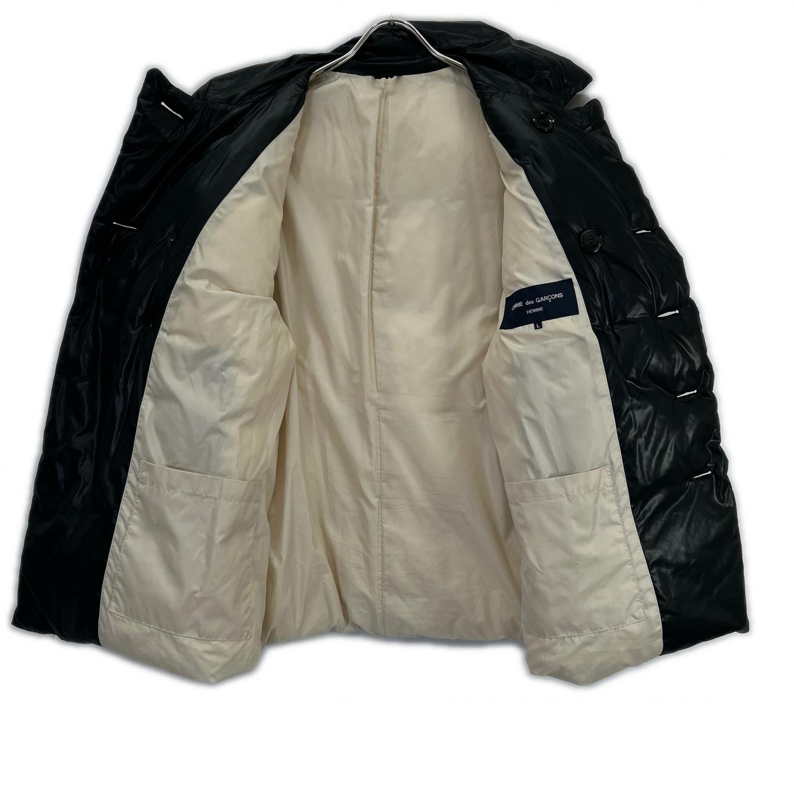 COMMEdesGARCONS HOMME コムデギャルソンオム ブラック HN-C021 ダブルブレスト ダウンジャケット ジャケット