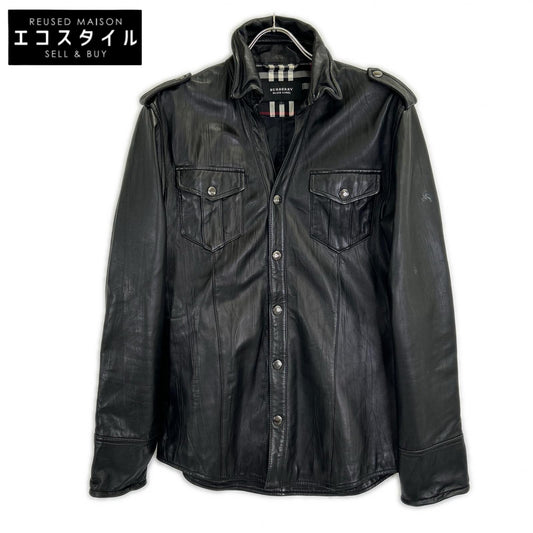 Burberry Black Label バーバリーブラックレーベル ブラック BMP81-802-09 ラムレザー ジャケット ジャケット
