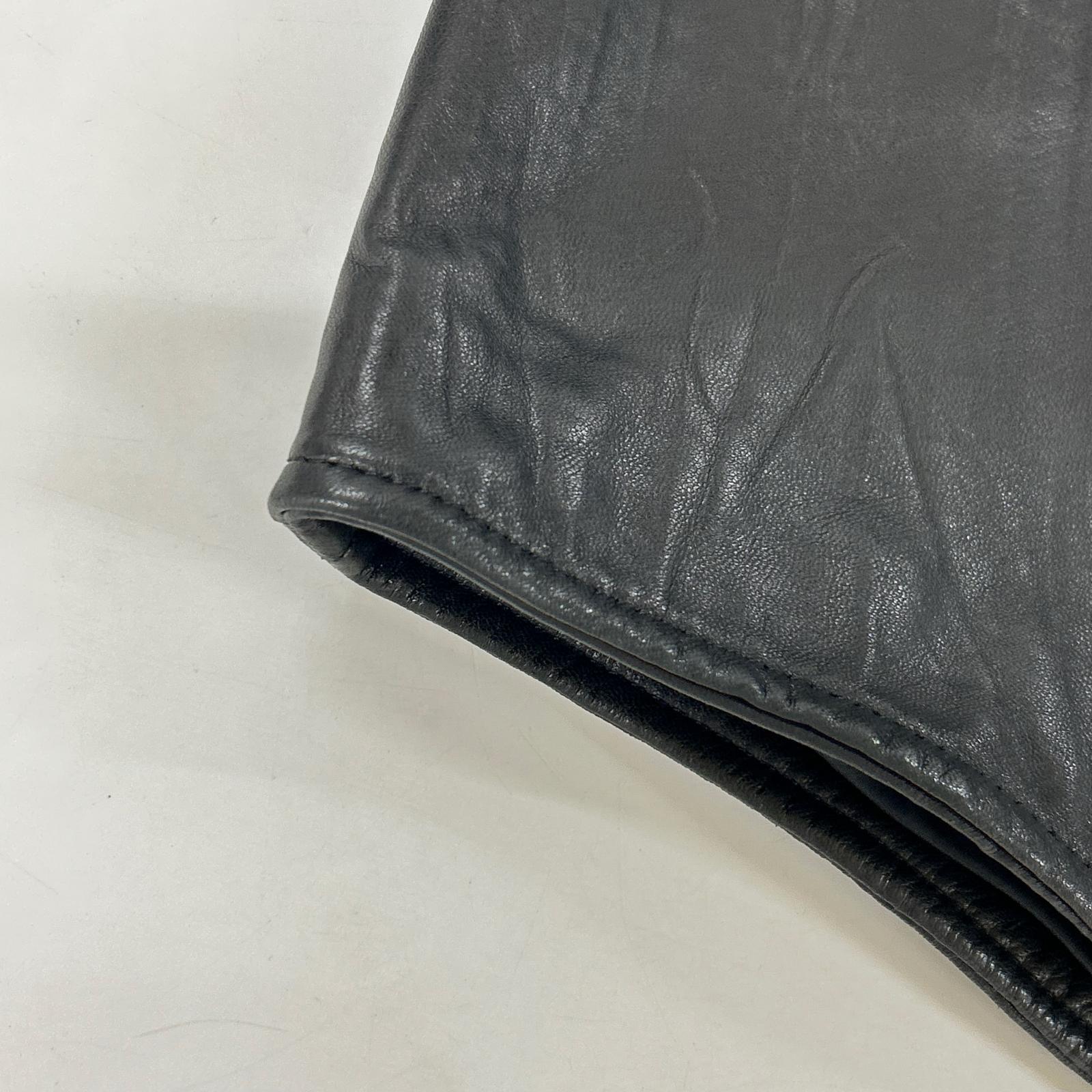 BURBERRY BLACK LABEL 巴宝莉黑标 黑色 BMP81-802-09 羊皮革 夹克 L 男士