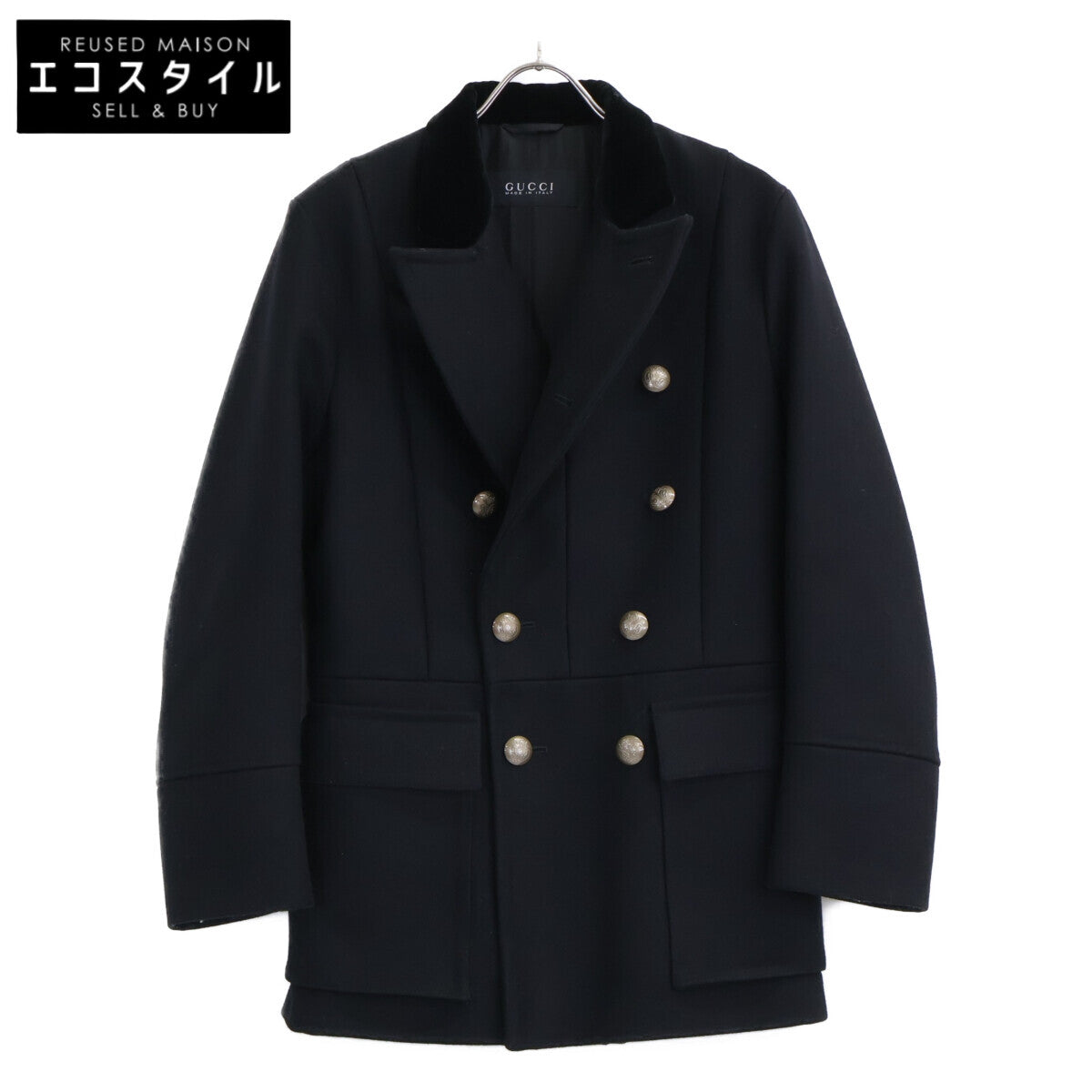 GUCCI グッチ 【美品】324154 ウール ナポレオン コート