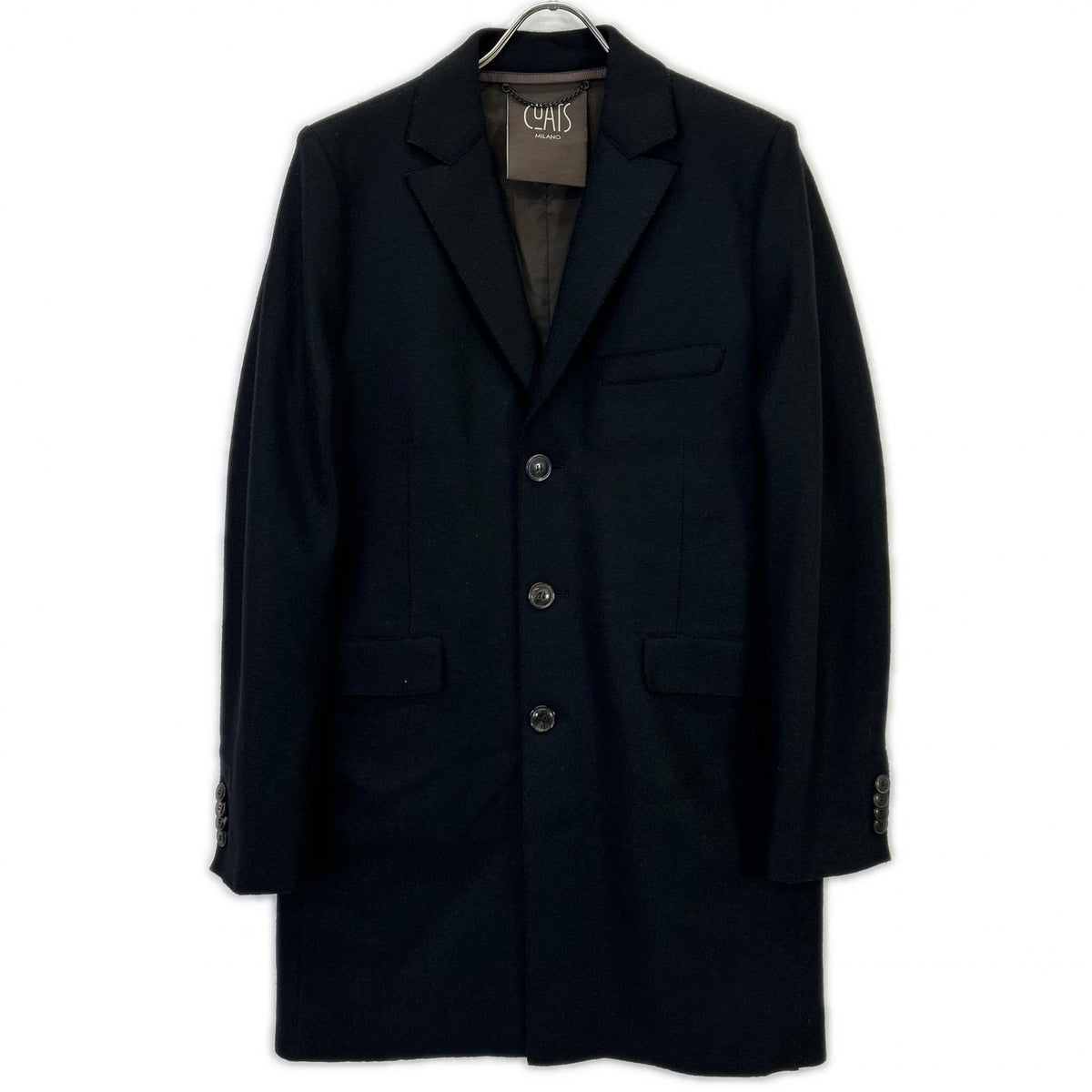 COATS MILANO コーツミラノ ブラック ウール ロングコート コート