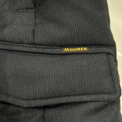 MOORER ムーレー ネイビー ウール ORIONE フード付 ダウジャケット コート